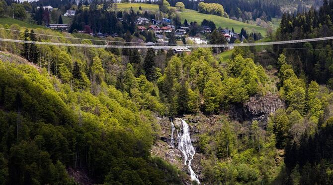 Hängebrücke über die Todtnauer Wasserfälle