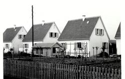 Die Haugenrainsiedlung entstand in den 1930er- Jahren für Familien mit geringem  Einkommen. In der Siedlung gab es bis zum Krieg