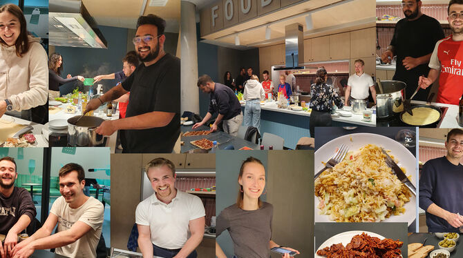 Ein kulinarischer Programmpunkt der International Week: Der Studiengang MSc Global Management and Digital Competencies veranstal