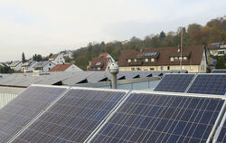 Ein Beispiel von Klimaschutz in Pliezhausen: Fotovoltaikanlagen erzeugen Strom auf dem Dach der Gemeinschaftsschule im Hauptort.