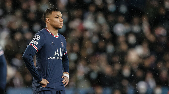 Verliert die Lust in Paris: Superstar Kilian Mbappé. FOTO: FAHY/DPA