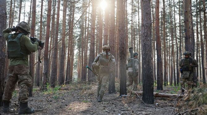 Ukrainische Soldaten