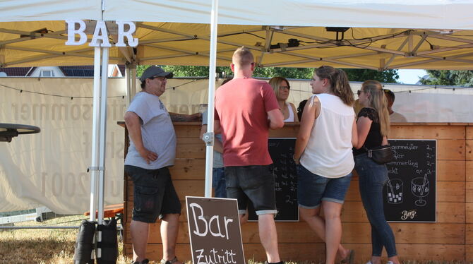 Beim Jubiläums-Fest ging es bei bestem Wetter vor allem ums gemütliche Beisammensein.