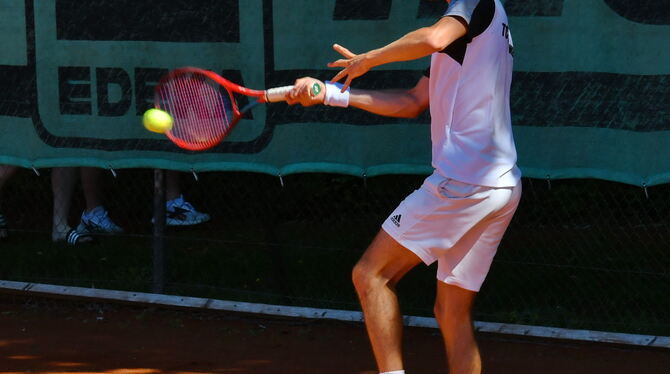 Starkes Württembergliga-Debüt für den TV Reutlingen II: Noah Schlagenhauf. FOTO: MEYER