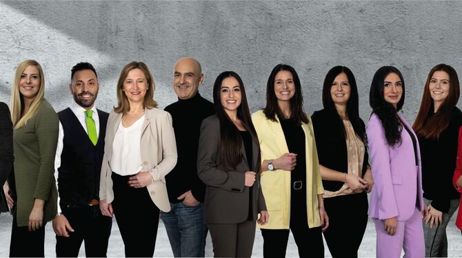 Das Team (v. li.): Anita Günther, Tonino Raia, Lena Bayer, Yasar Avci, Susanne Conrad, Michael Mylonas, Zehra Yavuz, Yvonne Rein