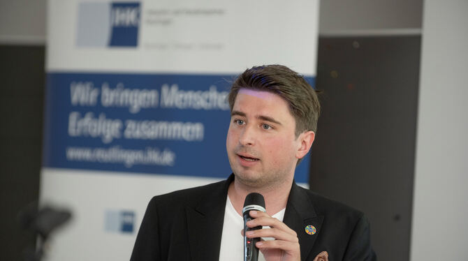 Tobias Hocke, Bundesvorsitzender der Wirtschaftsjunioren.