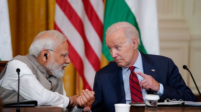 Joe Biden und Narendra Modi