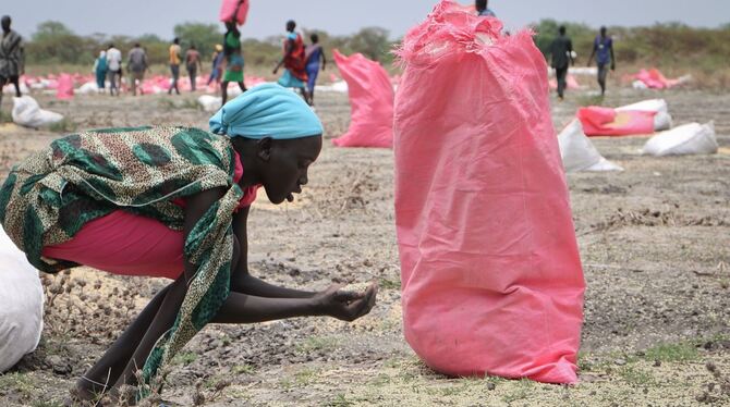 Frau im Südsudan