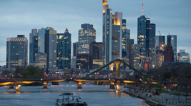Bankenskyline von Frankfurt