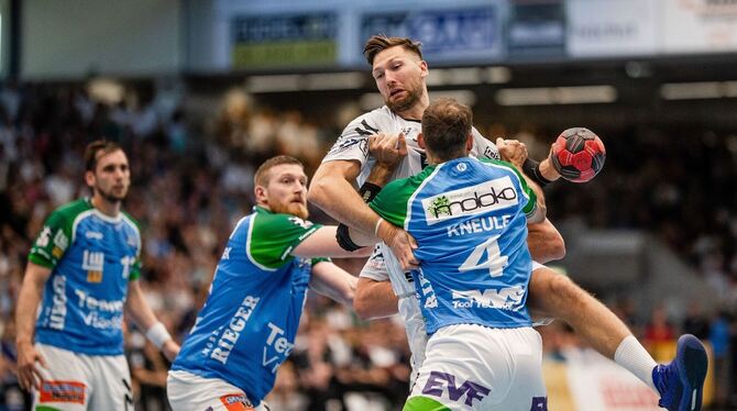 Kiels Harald Reinkind und Tim Kneule von Göppingen