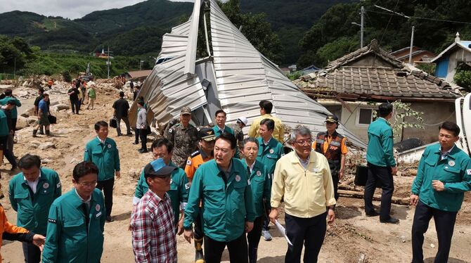 Unwetter in Südkorea