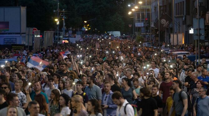 Proteste in Serbien