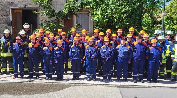 Die Jugendfeuerwehr Sonnenbühl hat ihren 24-Stunden-Dienst gut gemeistert.