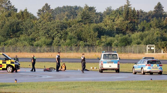 Aktion am Flughafen Hamburg