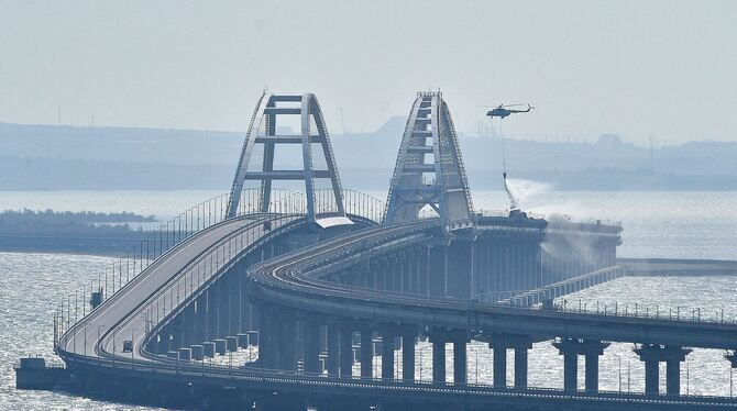 Feuer auf der Krim-Brücke