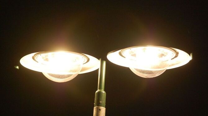 Straßenlaterne.  ARCHIVFOTO: PFISTERER