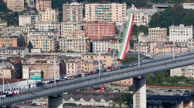 Neue Brücke in Genua