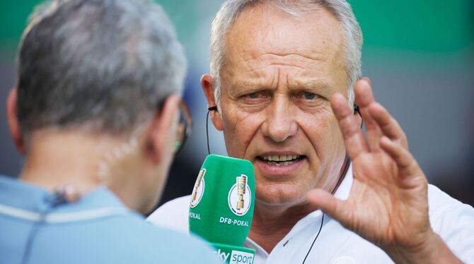 Freiburgs Trainer Christian Streich
