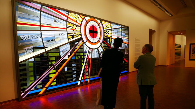 Symbolbild eines Kulturkampfes: Die Wandarbeit »Zusammengesetzt (Tesselated)« der ukrainischen Gegenwartskünstlerin Daria  Kolts