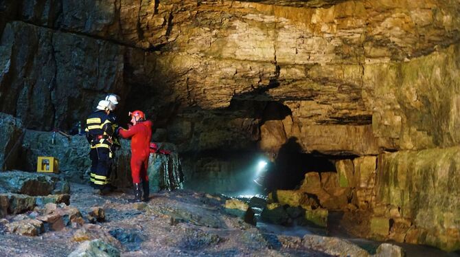 Das Unglück und die Rettungsaktion in der Falkensteiner Höhle bei Grabenstetten machte 2019 Schlagzeilen.