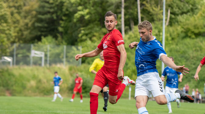 Drei Tore in bislang vier Pflichtspielen: Es läuft für VfL Pfullingens Jungspund und Außenbahnspieler Lukas Klemenz.