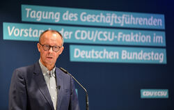 Friedrich Merz (CDU) hat im Sauerland mit den Spitzen der Unionsfraktion  den Kurs beraten. 