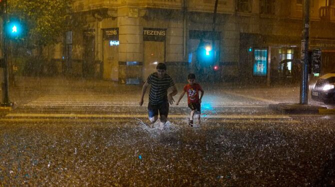 Starkregen in Spanien