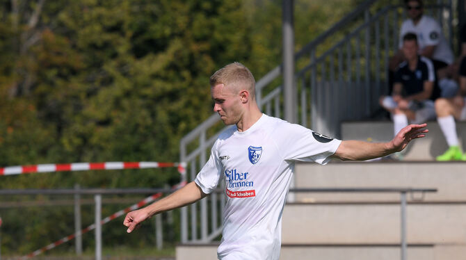 Oliver Schäfer vom TSV Pliezhausen schoss in der 90. Minute das Siegtor gegen den TSV Sickenhausen.