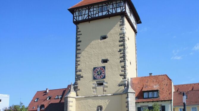 Das Tübinger Tor erstrahlt beim Tag des offenen Denkmals in altem Glanz.