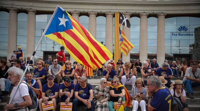 Demo für die Unabhängigkeit Kataloniens