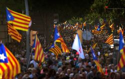 Demo für die Unabhängigkeit Kataloniens