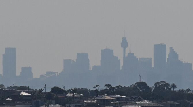 Sydney in Rauch gehüllt