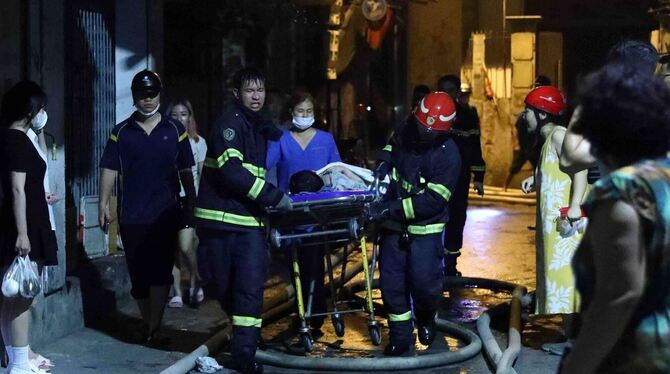 Großbrand in Wohnhaus in Hanoi Großbrand in Wohnhaus in Hanoi