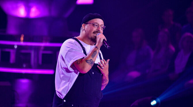 Der Reutlinger Marius Hof bei der Blind Audition von »The Voice of Germany«.