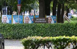 Wahlplakate in Bayern