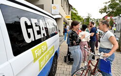 Angeregte Diskussionen gab es beim GEA-Lokaltermin in Betzingen.