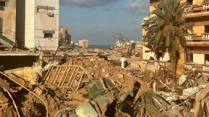 Nach den schweren Überschwemmungen in Libyen
