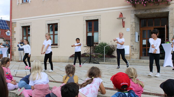 Die Dance Kids mit ihrer mitreißenden Performance.