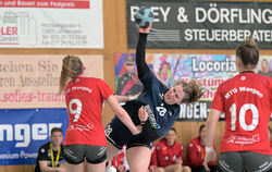 Acht Treffer von Nicole Huber halfen der SG Ober-/Unterhausen nicht. FOTO: BAUR