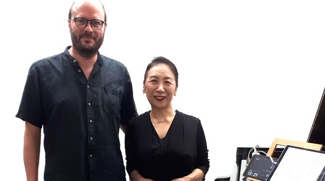 Oliver Sascha Frick und Yunko Yamamoto gestalteten das Musica-Nova-Konzert in den Reutlinger Wandel-Hallen.