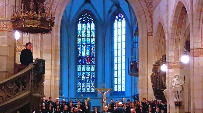 Biblisches Drama von musikalischer Wucht: Chor und Solisten bei der Aufführung von »Israel in Egypt«.