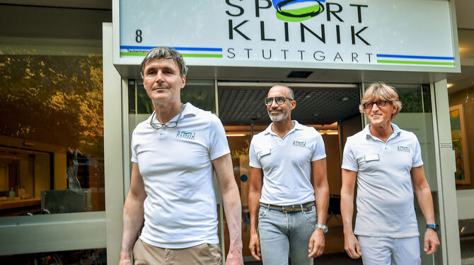 Von links: Die Chefärzte Frieder Mauch, Ray Best und Ulrich Becker von der Stuttgarter Sportklinik haben ihre Kündigungen einger