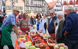 Die Sortenausstellung des Obst- und Gartenbauvereins stieß auf großes Interesse