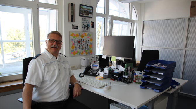 Hans Usenbenz leitet seit Juni den Polizeiposten in der Gomaringer Bahnhofstraße. Davor war er stellvertretender Leiter des Poli
