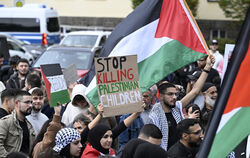 Pro-palästinensische Demonstration in Siegen nach dem Angriff der Hamas auf Israel.