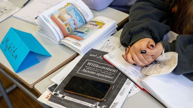 Ukrainische Schülerin