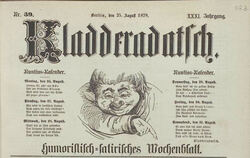 Reichshund-Gedicht im Kladderadatsch.  FOTO: UNI HEIDELBERG