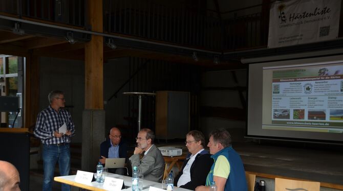 Von links: Josef Göppert, Axel Promies, Jürgen Soltau, Martin Strüber und Günther Gamerdinger diskutierten über verschiedene En
