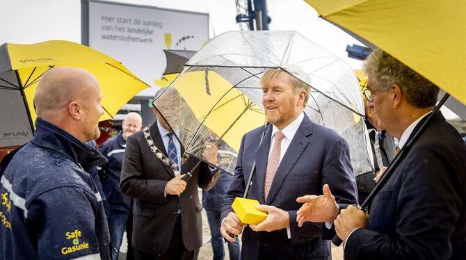 Niederländischer König startet Bau für Wasserstoffnetzwerk