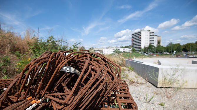 Das ehemalige Firmengelände der Spedition Willi Betz im Juli 2023.